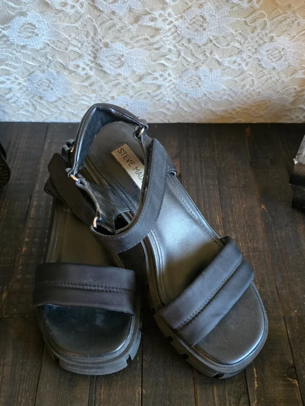 Steve Madden Louella Platform Sandals- Y2K - Whimsigoth - Goth - Grunge - Indie